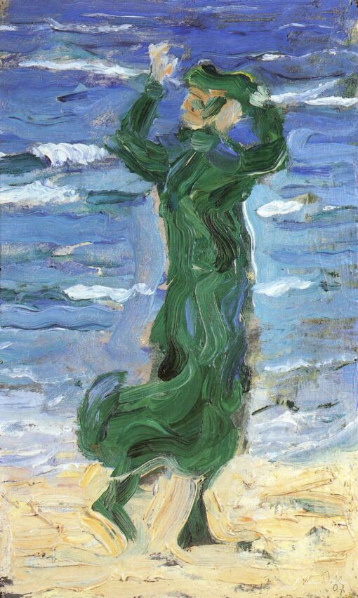 Femme dans le vent à la mer – Franz Marc Franz Marc