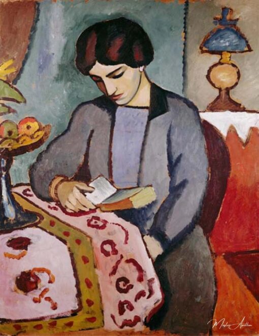 Femme de l’artiste (étude concernant un portrait) – August Macke August Macke
