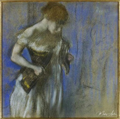 Femme en attachant de son corset – Edgar Degas Edgar Degas