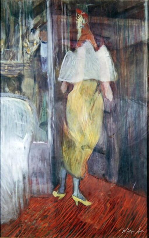 Femme entrant dans une loge au théâtre – Toulouse Lautrec Henri de Toulouse-Lautrec