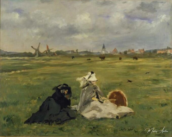 Femme et mère de l’artiste sur un pré – Edouard Manet Édouard Manet