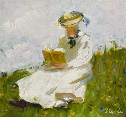 Femme lisant dans la verdure – Franz Marc Franz Marc
