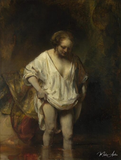 Femme se baignant dans une rivière – Rembrandt van Rijn Rembrandt van Rijn