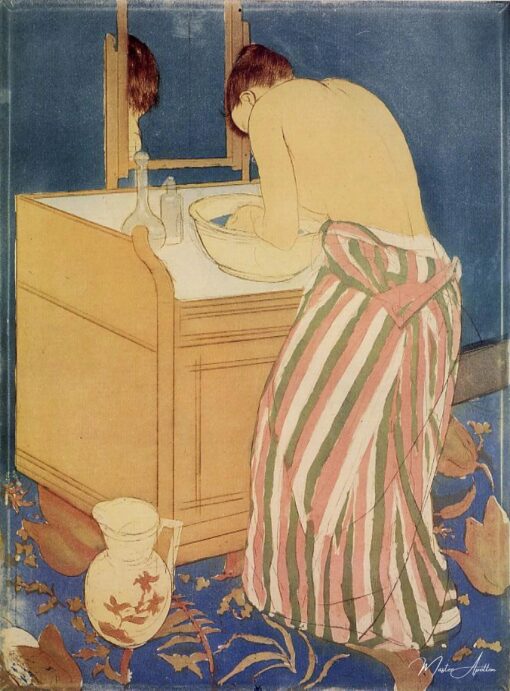 Femme se baignant (La Toilette) – Mary Cassatt Mary Cassatt