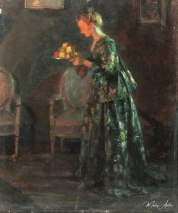 Femme servant des fruits – Jules Grün Jules Grün