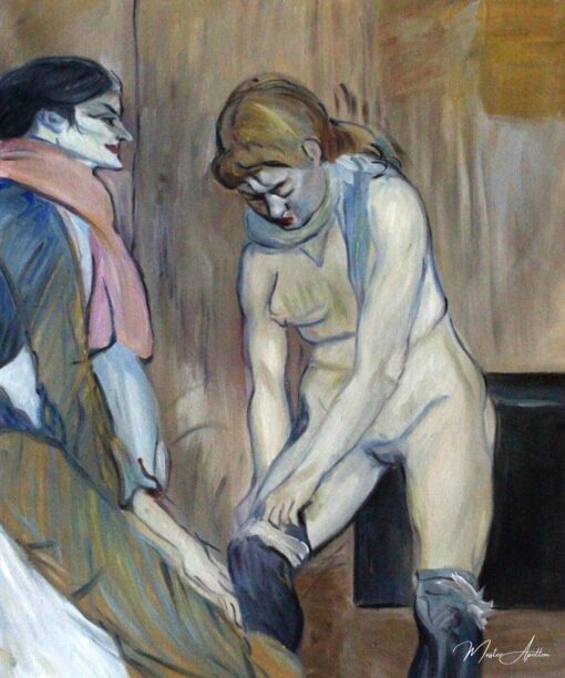Femme tirant ses bas – Toulouse Lautrec Henri de Toulouse-Lautrec