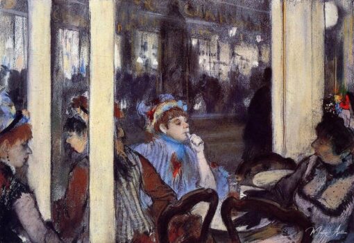 Femmes sur la terrasse d’un café – Edgar Degas Edgar Degas