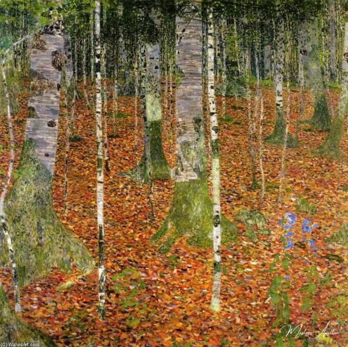 Ferme avec des bouleaux – Gustav Klimt Gustav Klimt