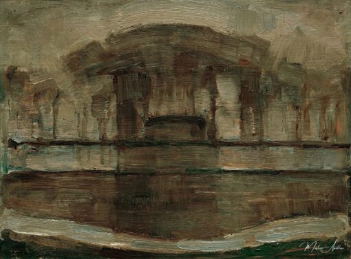 Ferme Geinrust dans le brouillard – Mondrian Piet Mondrian