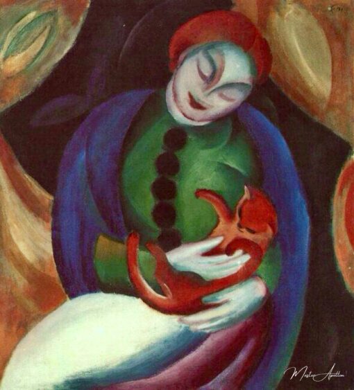 Fille au chat II – Franz Marc Franz Marc