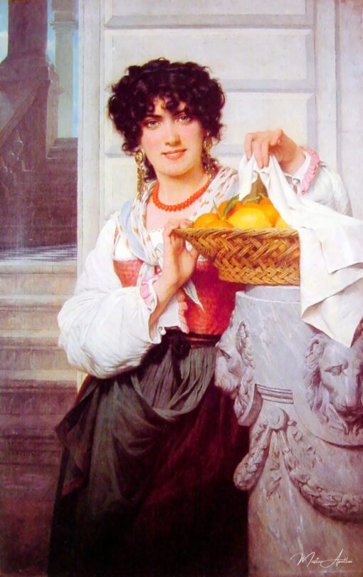 Fille au panier d’oranges et de citrons – Pierre Auguste Cot Pierre-Auguste Cot 2