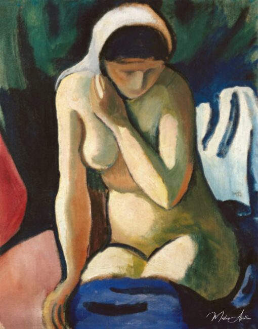 Fille nue avec un foulard – August Macke August Macke