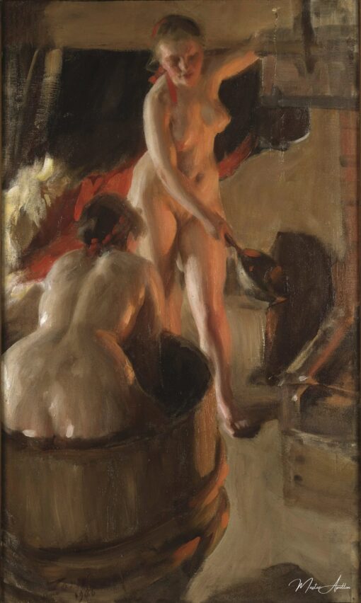 Filles de Dalécarlie au bain, 1906 – Anders Zorn Anders Zorn 2