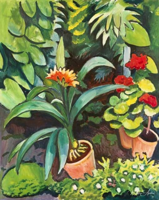 Fleurs dans le jardin – August Macke August Macke