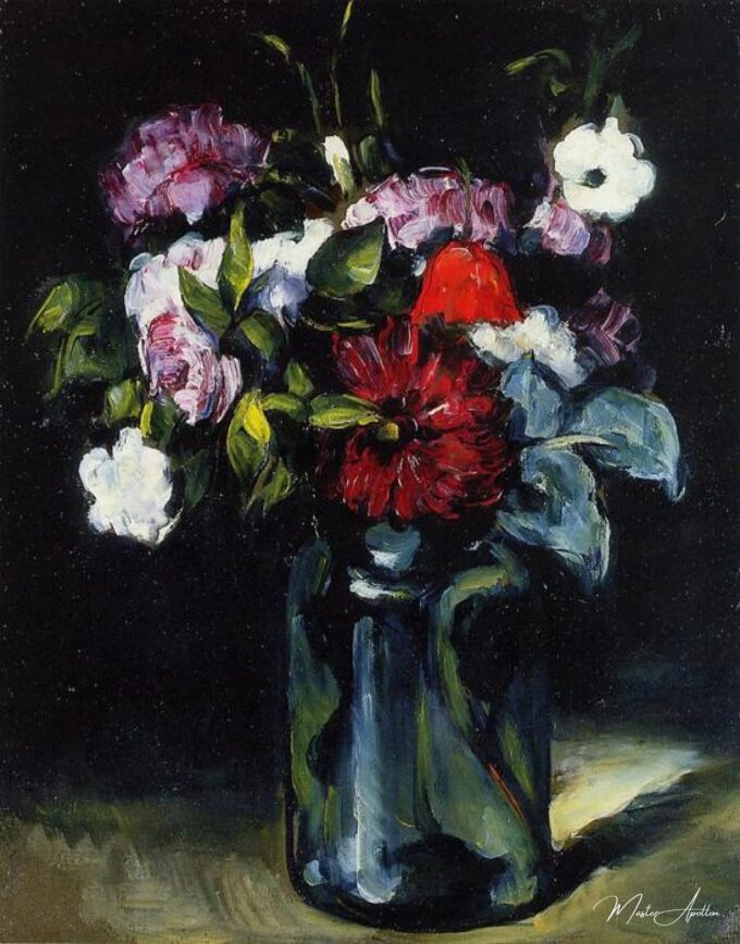 Fleurs dans un vase bleu – Paul Cézanne Paul Cézanne