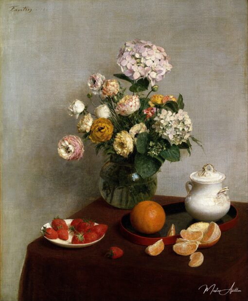 Fleurs et fruits, 1866 – Henri Fantin-Latour Henri Fantin-Latour