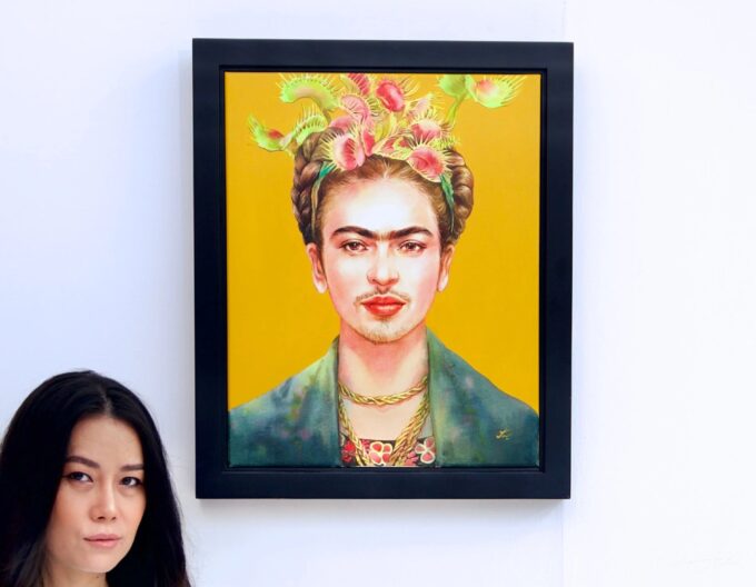 Frida Kahlo x Venus Flytrap | 40 x 50 cm La Galerie d'art en ligne art gallery