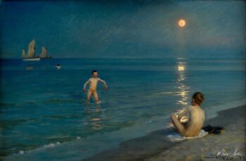 Garçons se baignant à Skagen, soirée d’été – Peder Severin Kroyer Peder Severin Krøyer