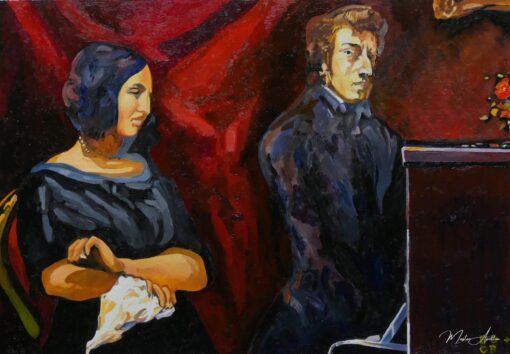 George Sand et Frédéric Chopin – Eugène Delacroix Eugène Delacroix 2