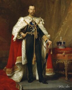 George V en robe de couronnement – Luke Fildes Luke Fildes