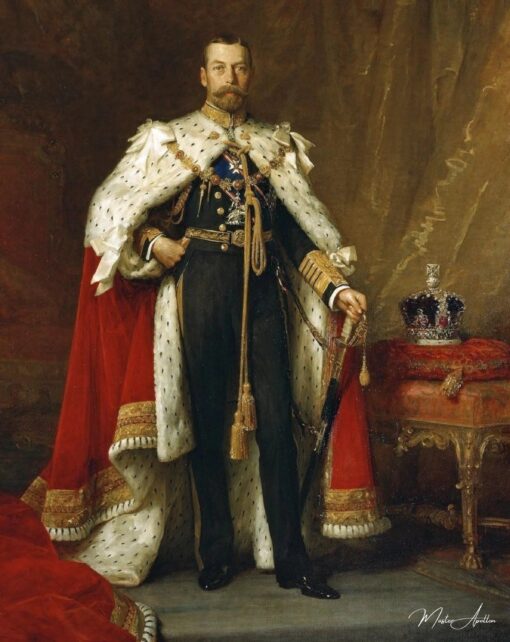 George V en robe de couronnement – Luke Fildes Luke Fildes