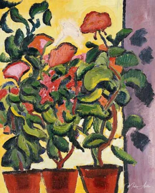 Géraniums à la fenêtre – August Macke August Macke