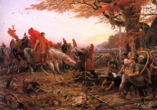 Germanicus devant les restes des légions de Varus – Lionel Royer Lionel Royer