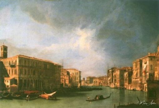 Grand canal : vue du nord depuis la proximité du pont du Rialto le – Giovanni Antonio Canal Giovanni Antonio Canal 2