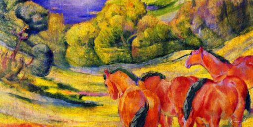 Grand Paysage I (Paysage avec chevaux rouges) – Franz Marc Franz Marc