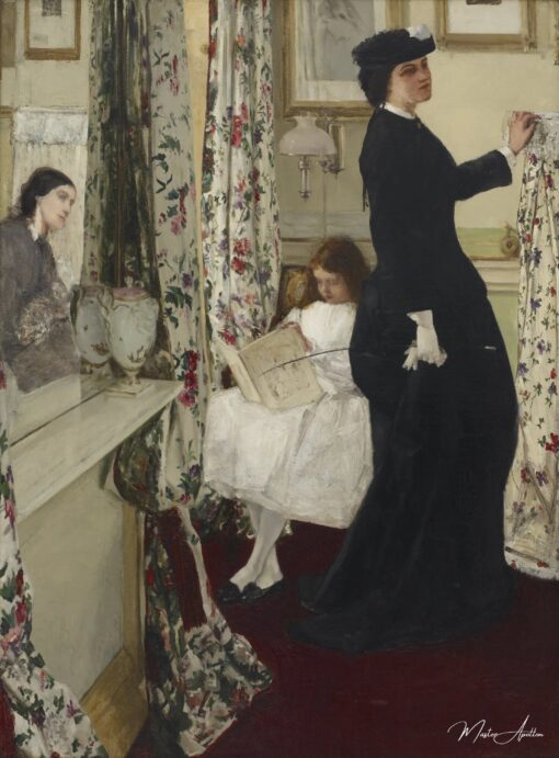 Harmonie en vert et rose : Le salon de musique – James Abbott McNeill Whistler James Abbott McNeill Whistler