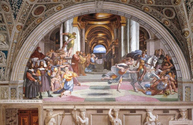 Héliodore chassé du temple – Raphaël (peintre) Raffaello Sanzio (Raphaël)
