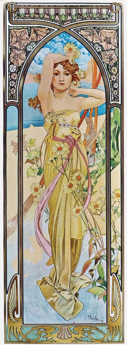 Heures de la journée : La lumière du jour – Mucha Alphonse Mucha