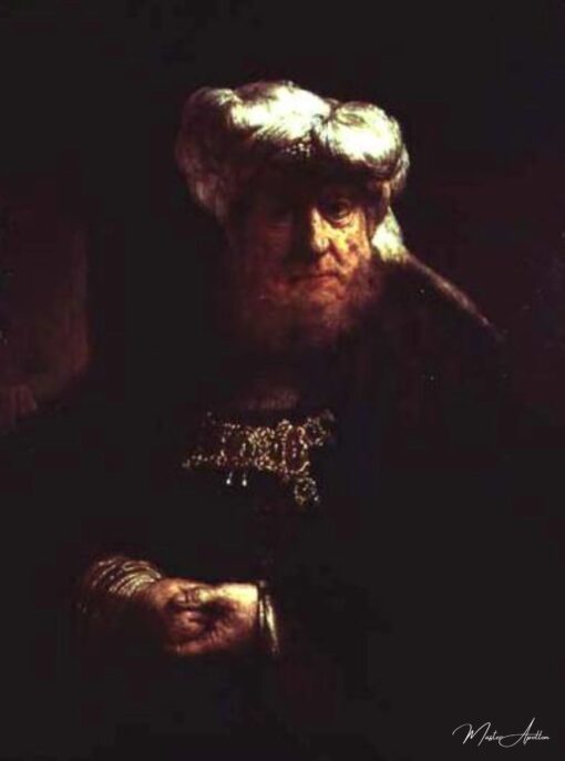 Homme en costume oriental (peut-être le roi Ussiah atteint de lèpre) – Rembrandt van Rijn Rembrandt van Rijn 2
