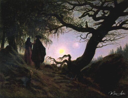 Homme et femme contemplant la Lune – Caspar David Friedrich Caspar David Friedrich
