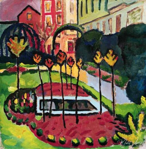 Jardin avec bassin – August Macke August Macke