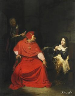 Jeanne d’Arc malade est interrogée dans sa prison par le cardinal de Winchester – Paul Delaroche Paul Delaroche