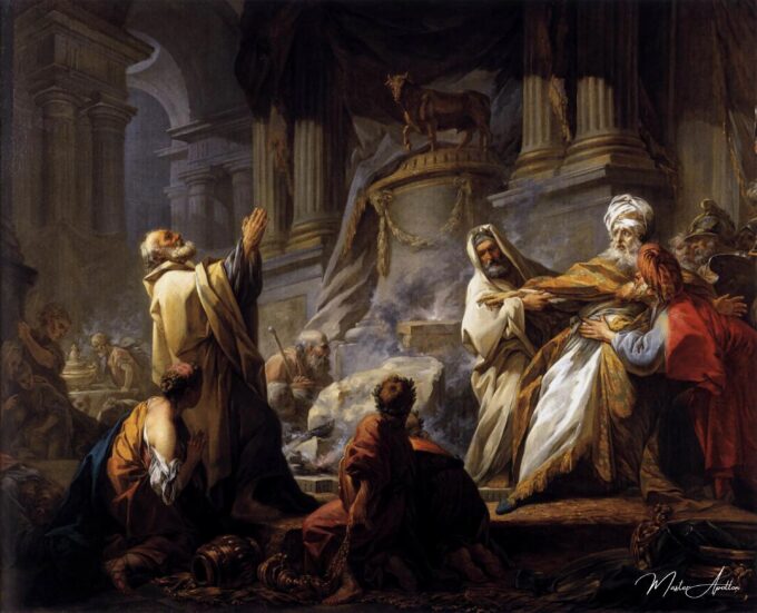 Jéroboam offrant un sacrifice pour l’idole – Jean-Honoré Fragonard Jean-Honoré Fragonard