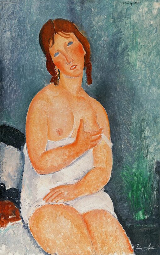 Jeune femme en chemise – Amedeo Modigliani Amedeo Modigliani