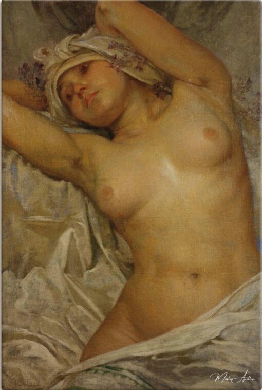 Jeune fille nue – Mucha Alphonse Mucha