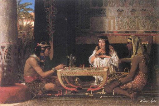 Joueurs d’échecs égyptiens – Lawrence Alma-Tadema Lawrence Alma-Tadema