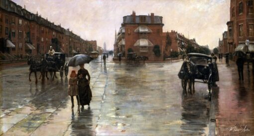 Jour de pluie, Boston – Childe Hassam Childe Hassam
