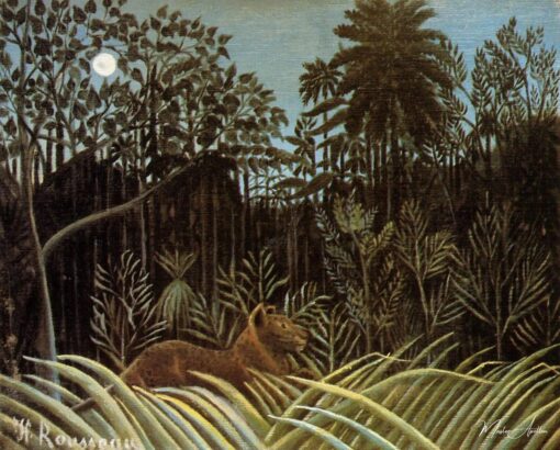 Jungle avec Lion – Henri Rousseau Henri Rousseau
