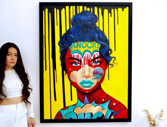 Knock! Pop Art | 90 X 120 cm La Galerie d'art en ligne art gallery