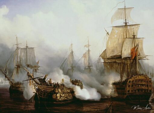 La bataille de Trafalgar – Louis Philippe Crepin Louis-Philippe Crépin