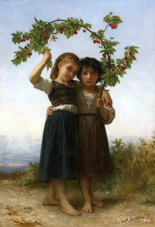 La branche des cerises – William Bouguereau William Bouguereau