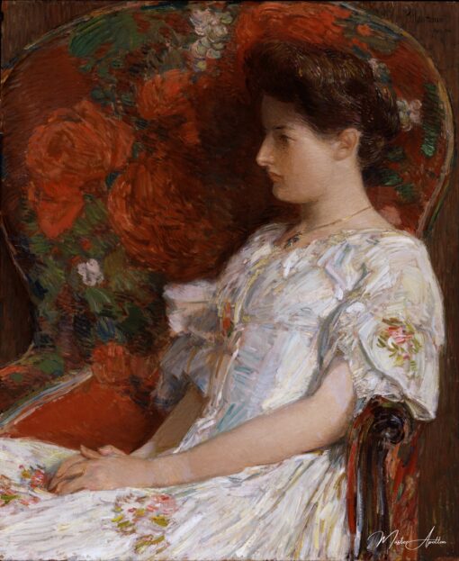 La chaise victorienne – Childe Hassam Childe Hassam