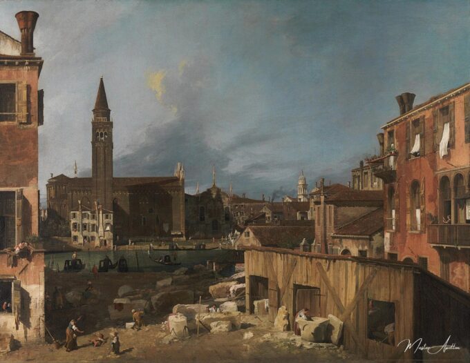 La Cour du tailleur de pierre – Giovanni Antonio Canal Giovanni Antonio Canal