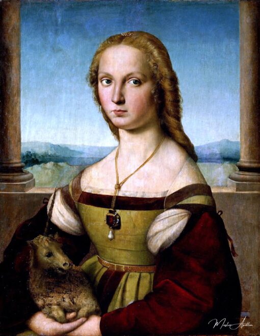 La Dame à la licorne – Raphaël (peintre) Raffaello Sanzio (Raphaël) 2