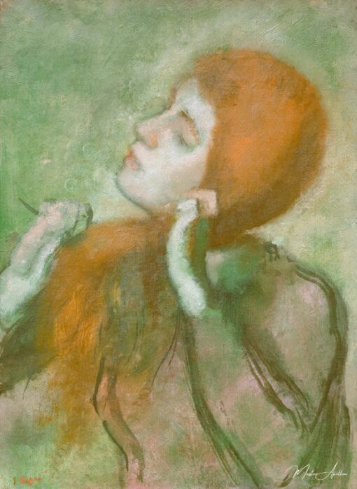La femme se peignant les cheveux – Edgar Degas Edgar Degas