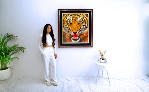 La Force du Tigre | 95 x 105 cm La Galerie d'art en ligne art gallery 5